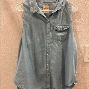 Hollister Blue Denim Shirt